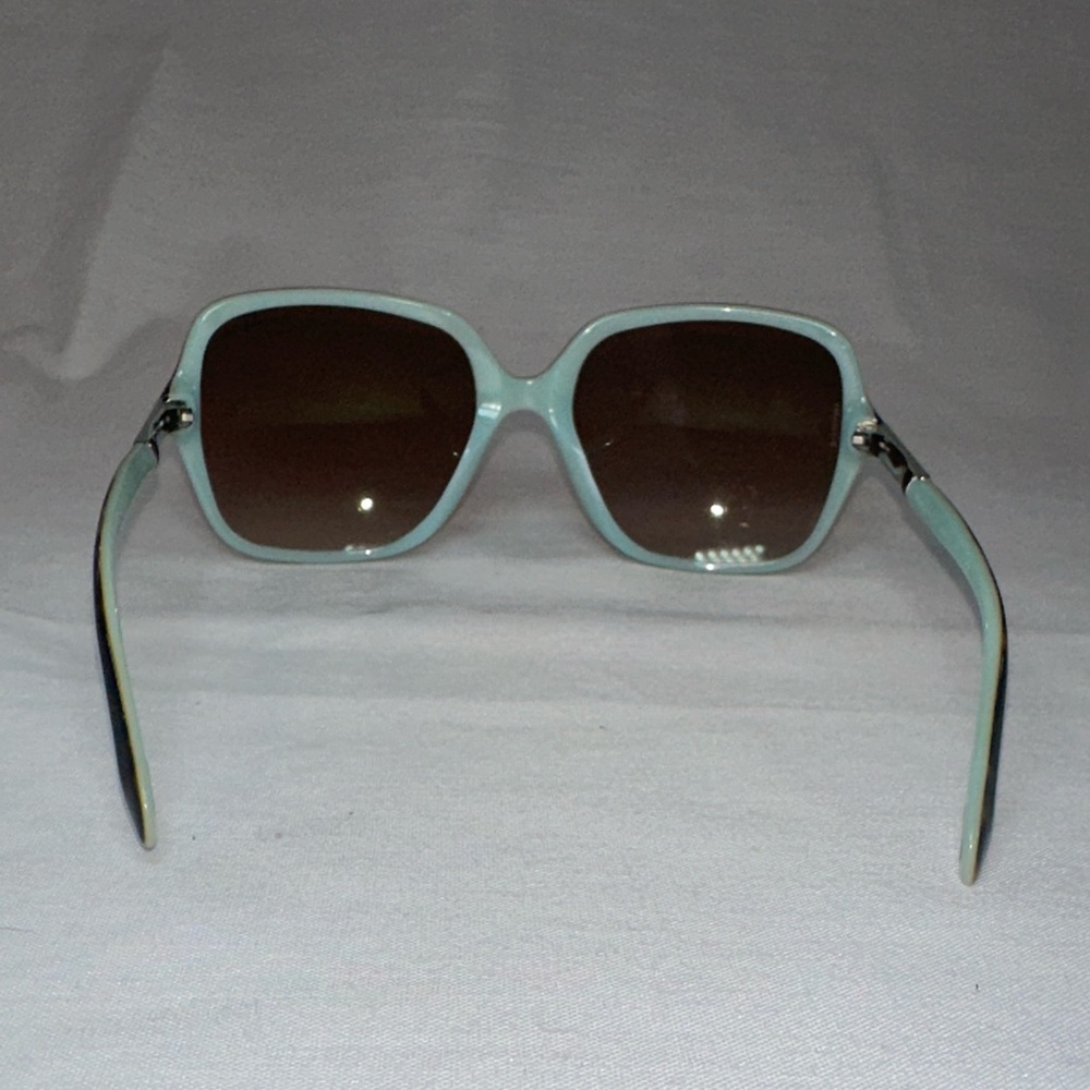 Tiffany and Co Havana Oversized Sqaure Tortoiseshell Sunglasses Tiffany Blue - Picture 7 of 16
